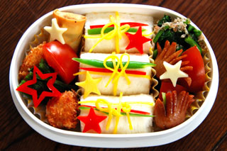 クリスマスプレゼントがきた弁当