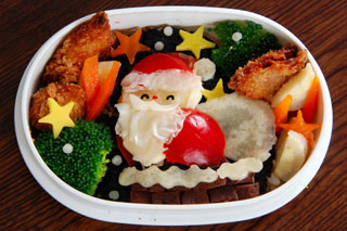 メリークリスマス♪ サンタさん来たよ弁当